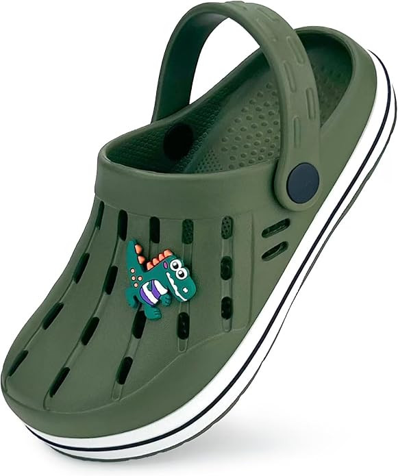Kids Clogs Girls Boys Garden Clogs Slip on Water Shoes Beach Pool Sandals House Slipper(Toddler/L... | Amazon (US)