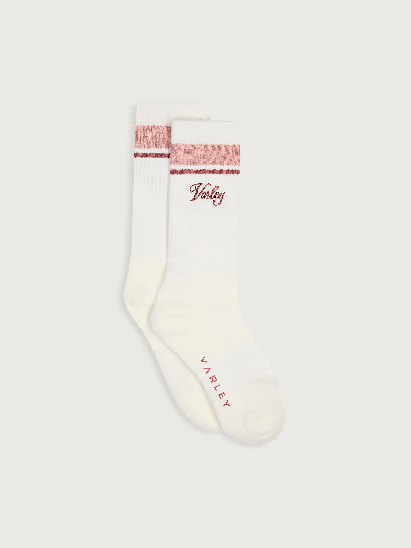 Lamar Club Stripe Sock | Varley US, White/ Blue Nights / S/M | Varley US