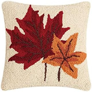 31TG873C10SQ Fall Leaves Hook Pillow, 10 inches Length | Amazon (US)