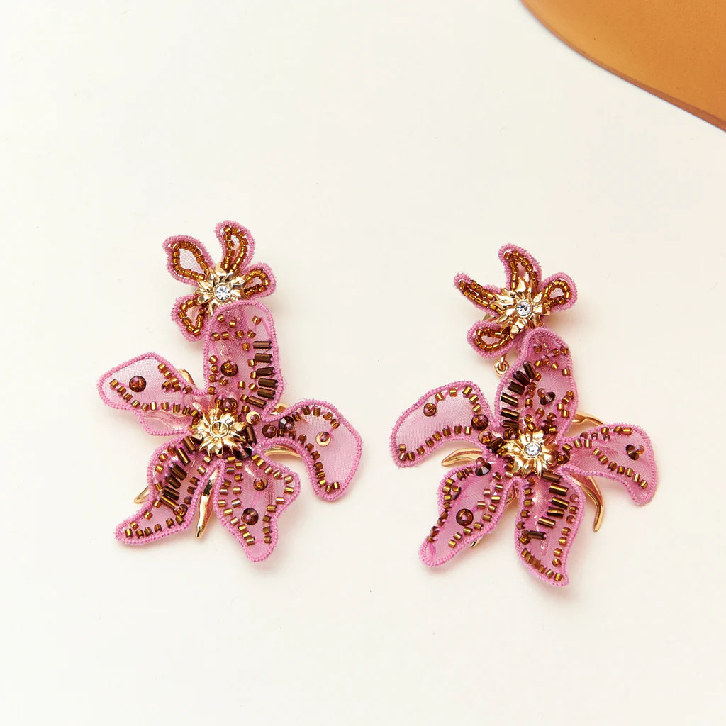 Estefania Lux Earrings Pink | Mignonne Gavigan