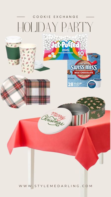 #holidayparty #christmasparty #holidaypaperproducts #holidayplates #holidaynapkins #pladtictablecloth #holidaycoffeecups #cookiecontainer #holidaycontainer #foldingtable #foldingchairs

#LTKhome #LTKHoliday #LTKstyletip