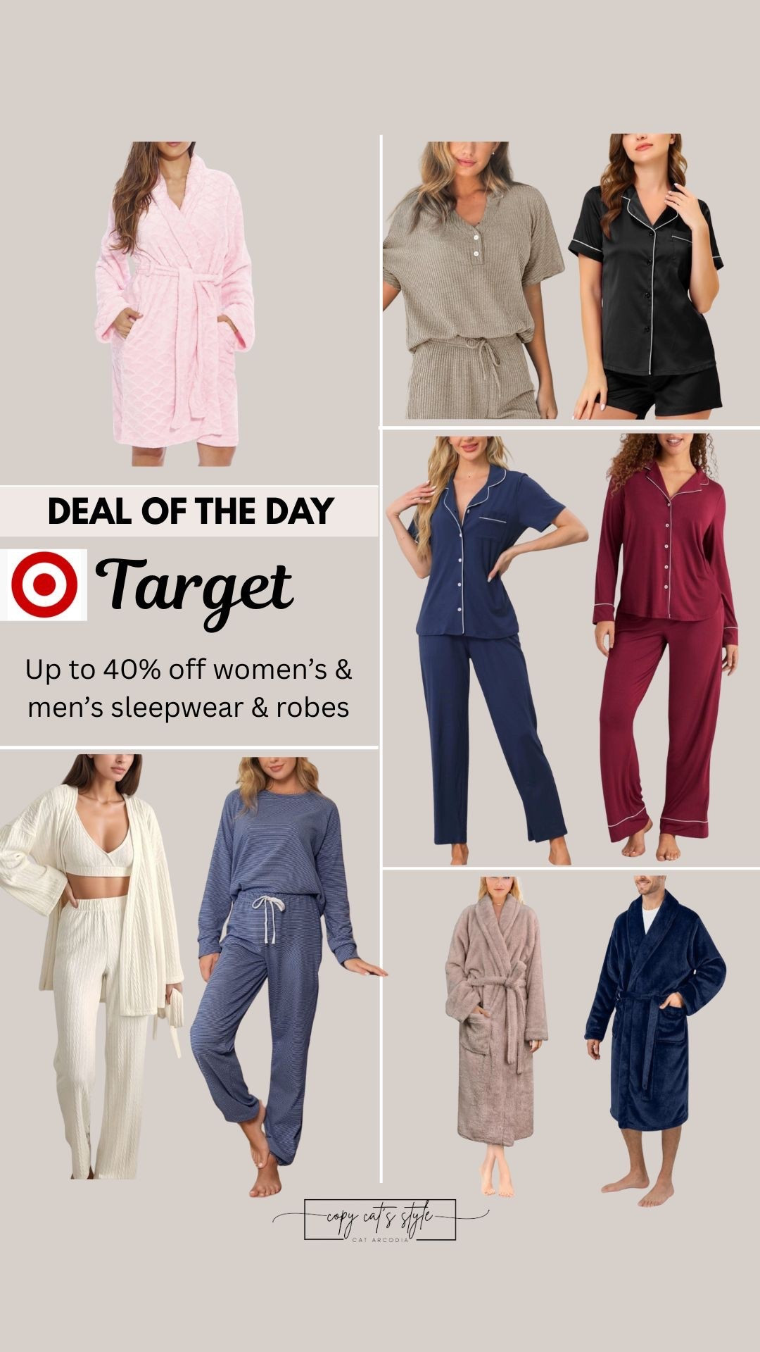 Target sleepwear and robes on sale for women and men. The perfect holiday gift. 

#LTKSaleAlert #LTKFindsUnder50 #LTKGiftGuide