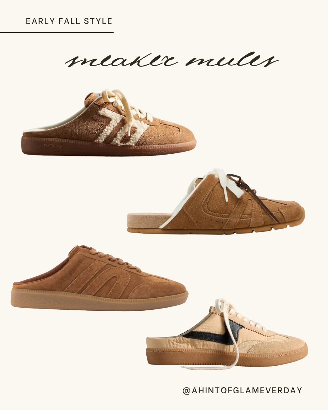 Early fall style. Sneaker mules. 
Brown sneakers are trending for fall. Love the mule style for easy throw on and go  

#LTKOver40 #LTKStyleTip #LTKShoeCrush