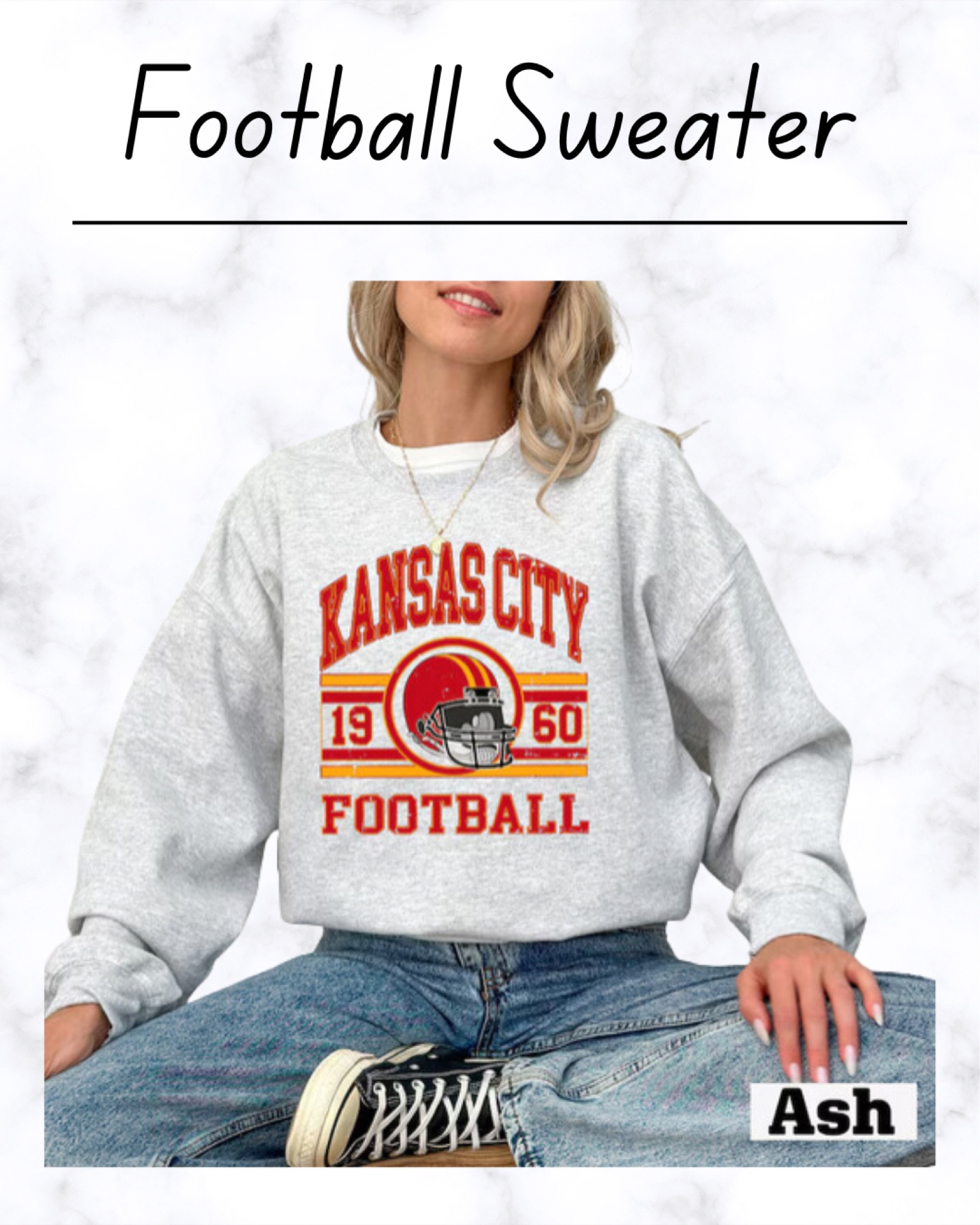 Check out this football sweater on Etsy

NFL sweatshirt, nfl sweater, football sweatshirt, football game day outfit, football outfit, football jersey, football game, football shirt, football game day, football party, fashion, Kansas City Cheifs, Taylor swift, Travis Kelce 

#LTKstyletip #LTKgiftguide #LTKautumn