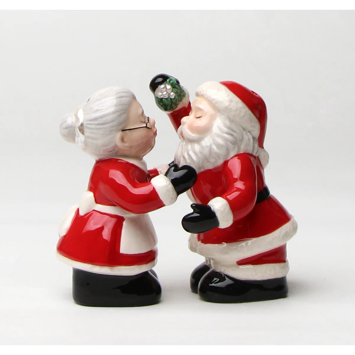 Kissing Santa Couple Salt and Pepper | Wayfair North America