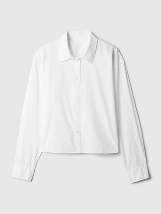 Organic Cotton Cropped Shirt | Gap (US)