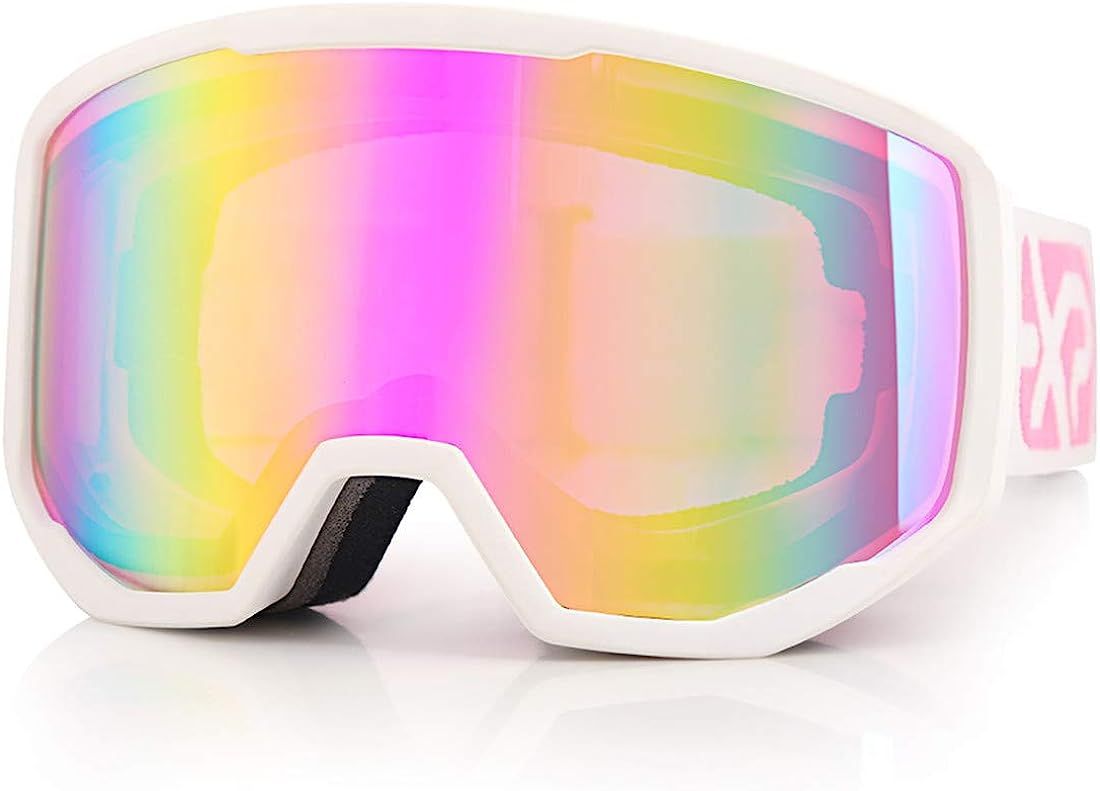 Ski Goggles Snowboard for Men Women, OTG Anti Fog UV Protection Snow Goggles | Amazon (US)