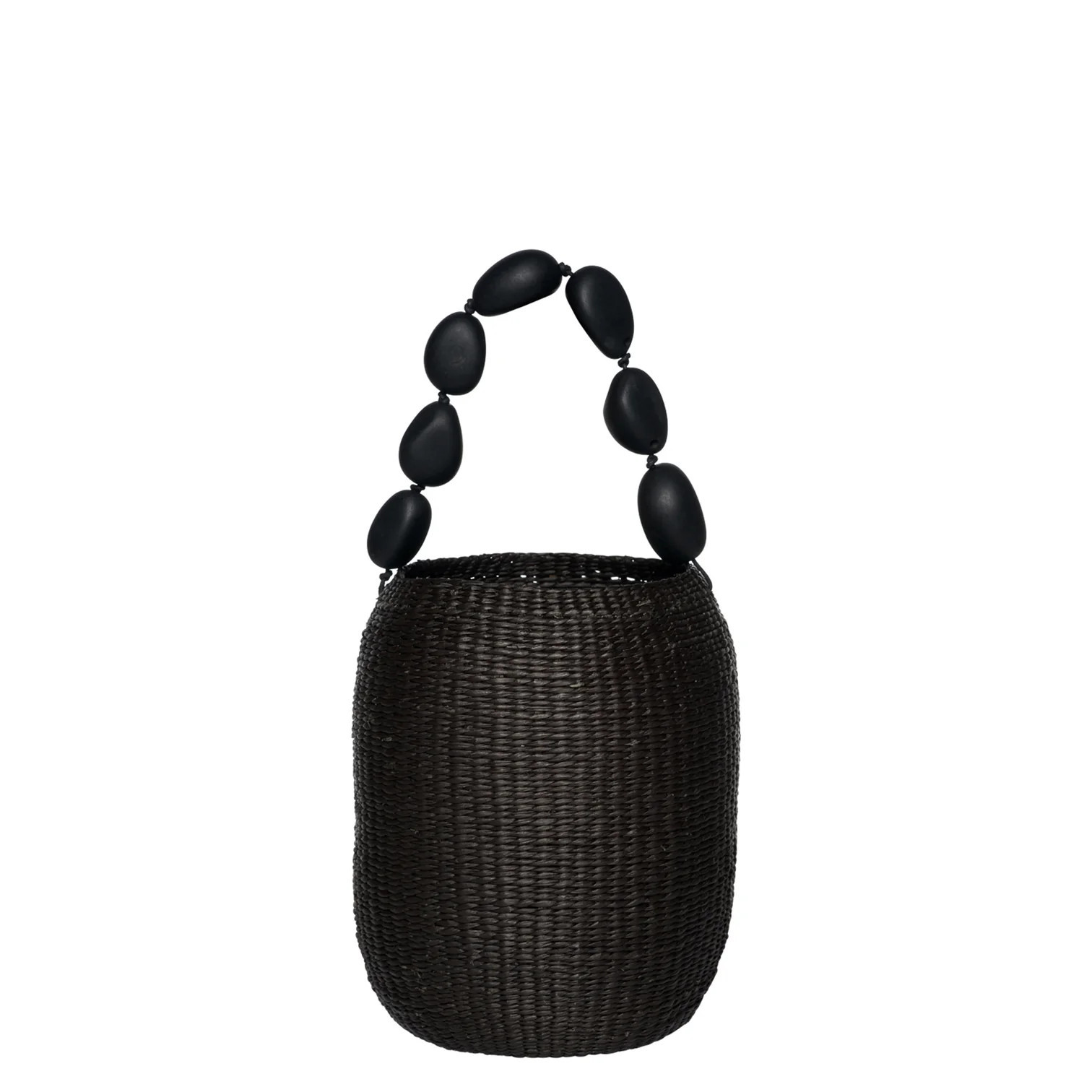 Puyo Toquilla Straw Bag with Tagua Bead Handle | Handwoven | Artesano | Artesano