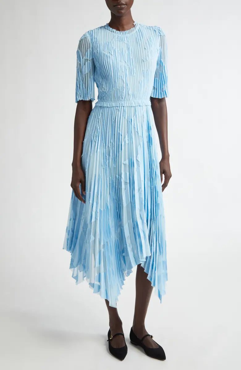 Jason Wu Collection Pleated Floral Fil Coupé Dress | Nordstrom | Nordstrom