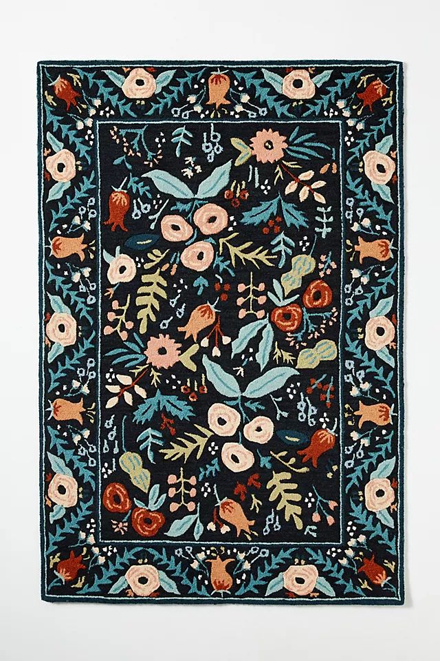 Rifle Paper Co. x Loloi Les Fleurs Lourdes Rug | Anthropologie (US)