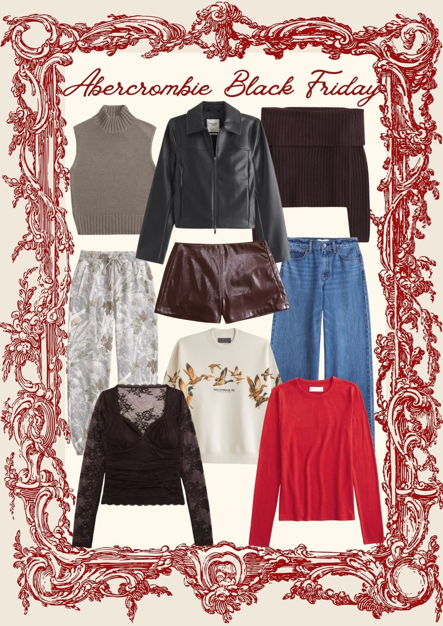 Abercrombie Black Friday deals are here! Deals are 25-50% off and at checkout additional code CYBERAF can be added for extra $ off! #blackfriday #cyberweekdeals 

#LTKHoliday #LTKCyberWeek #LTKFindsUnder100