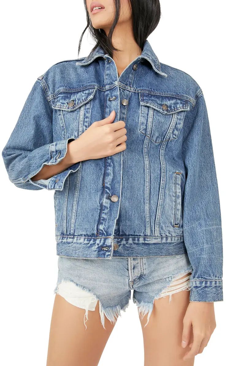 Free People Jolene Denim Trucker Jacket | Nordstrom | Nordstrom