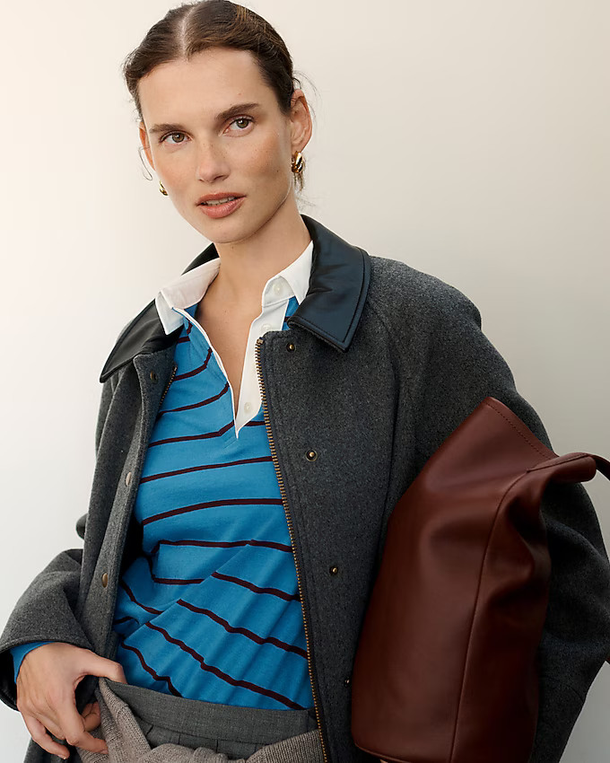 Vintage jersey rugby T-shirt in stripe | J. Crew US