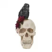 7.8" Skull with Crow Tabletop Decoration by Ashland® | Michaels Stores