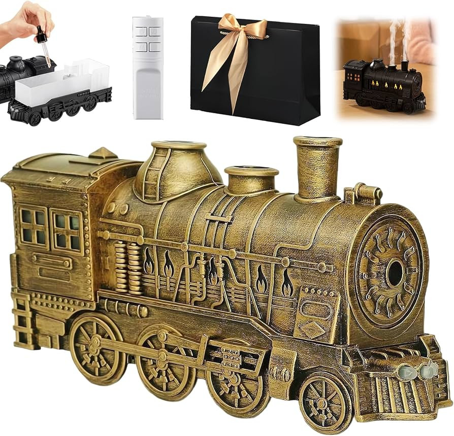 Train Diffuser, Steam Train Diffuser Humidifier with Light, 300ML Capacity, Essential Oil Diffuse... | Amazon (US)
