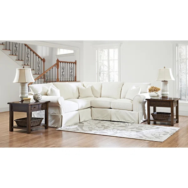 Amari 2 - Piece Slipcovered Sectional | Wayfair North America