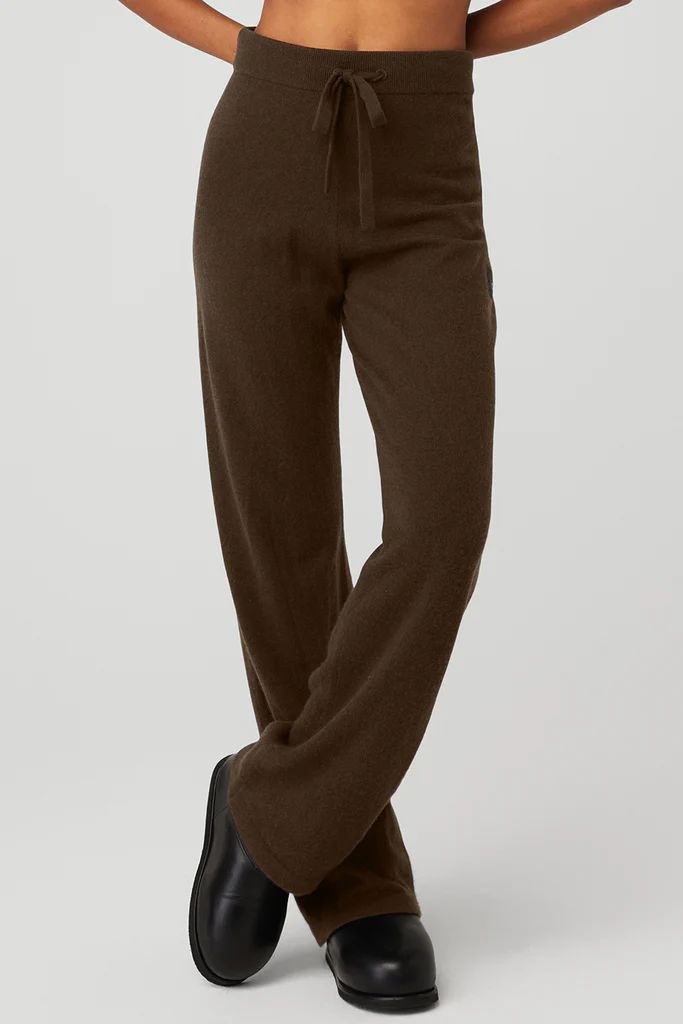 Cashmere High-Waist Jet Set Wide Leg Pant | Alo Yoga