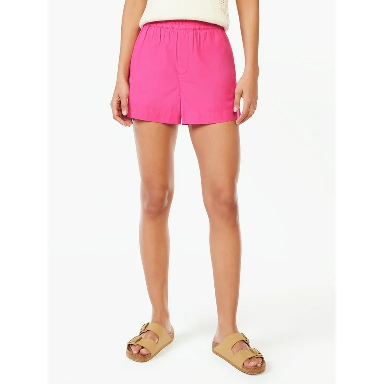 Free Assembly Women's High Rise Pull On Boxer Shorts | Walmart (US)