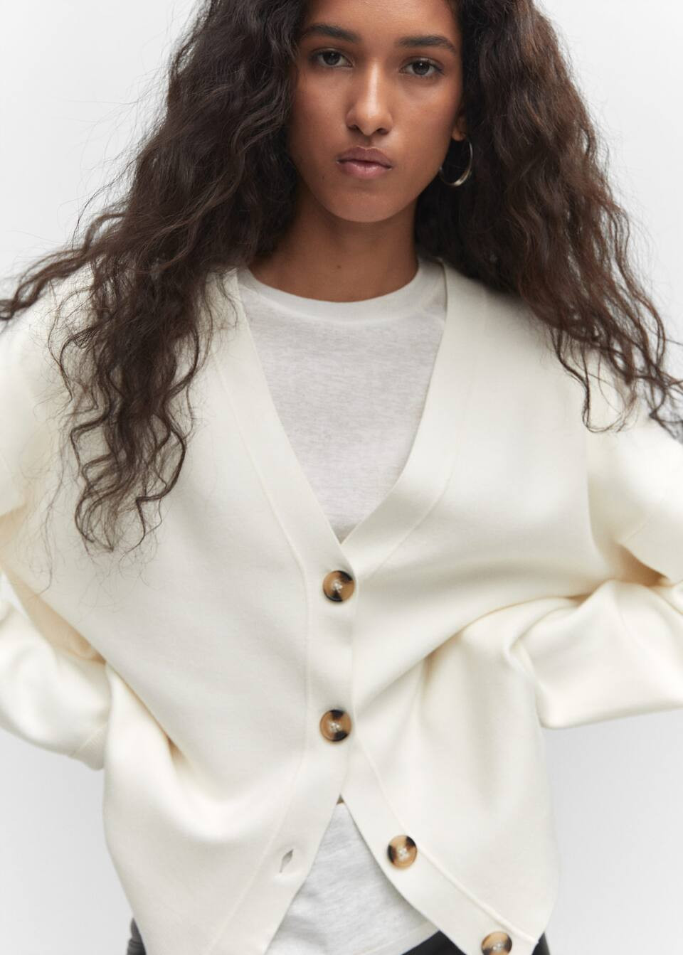 Button knit cardigan -  Women | Mango USA | MANGO (US)
