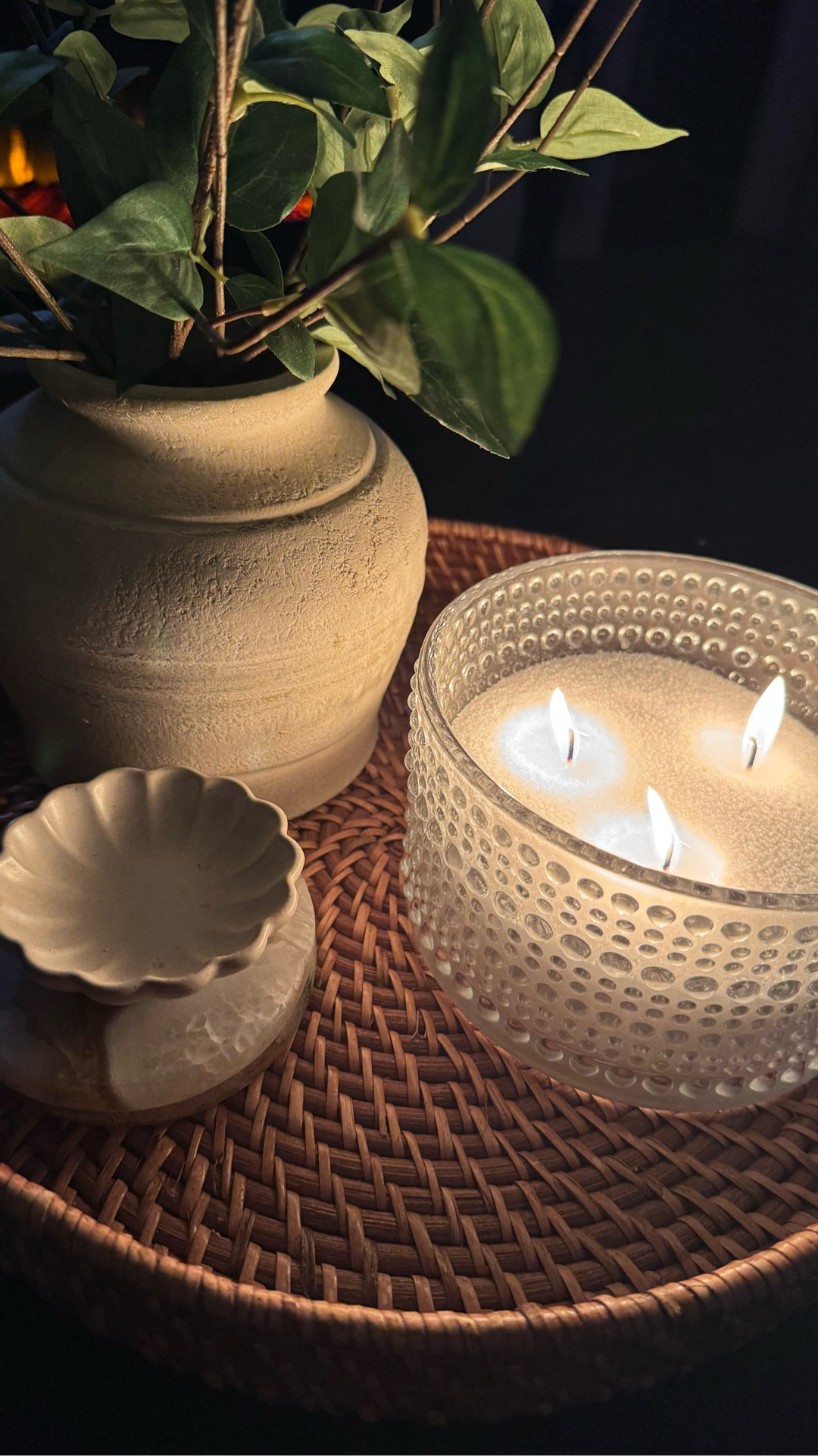 Cozy candle season is a year round thing. 

This is my favorite wax refill for those beautiful left over candle jars. The wax is pearled into a sandlike form. Making it easy to fit any shape or size candle safe jar. Stick a couple of wicks where you feel is best & you’re good to go. 

The scent I’m enjoying on this late summer night is “dreamy dunes”.

An added bonus is Fonton is non toxic. 

#LTKHome #LTKStyleTip #LTKSeasonal