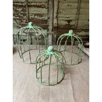 Iron Cloche, Set Of 3, Green Rusty Rustic Dome, Cloche | Etsy (US)
