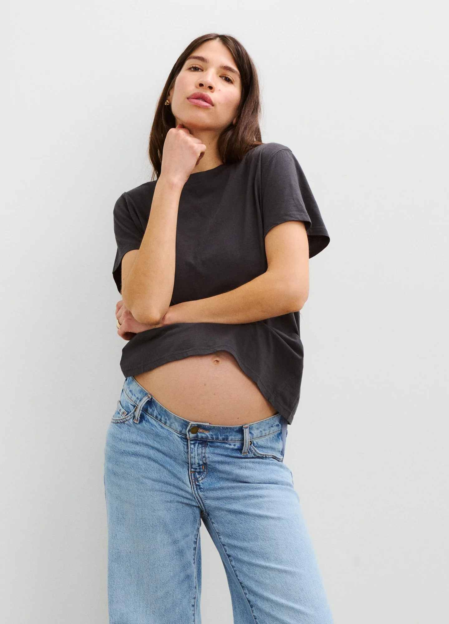 The Washed Cotton Short Sleeve Crew Tshirt | HATCH Collection