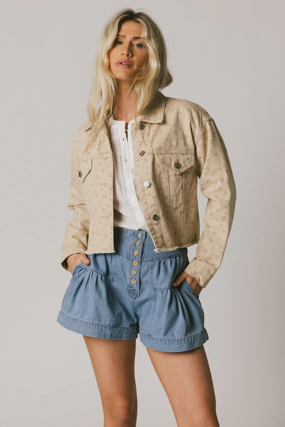 Dakota Floral Denim Jacket | Böhme US