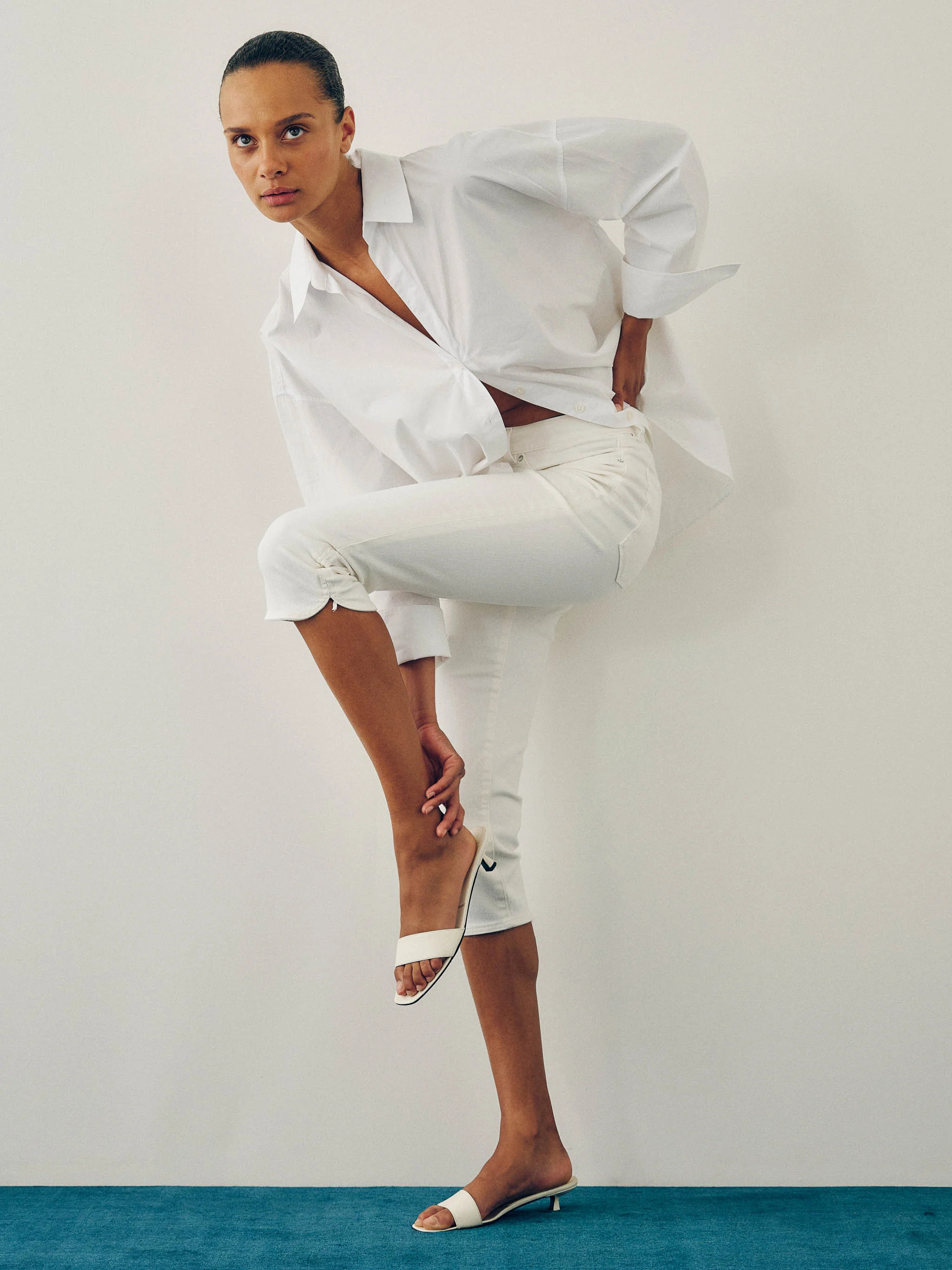 Bardot Capri High Rise Instasculpt™ Jeans | White | DL 1961 Women