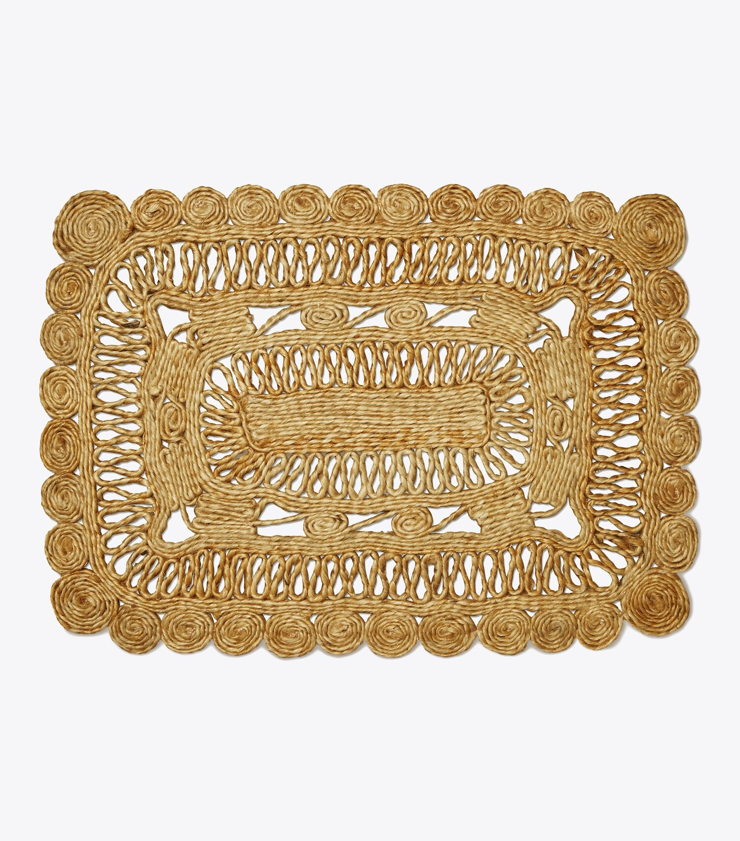 RECTANGLE JUTE PLACEMAT, SET OF 4 | Tory Burch (US)