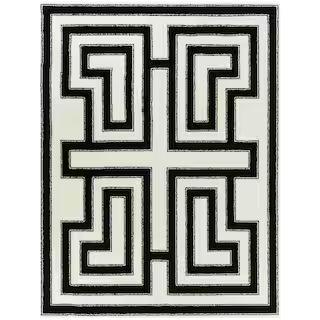 BALTA Vincent White 8 ft. x 10 ft. Art Deco Area Rug 3091446 - The Home Depot | The Home Depot