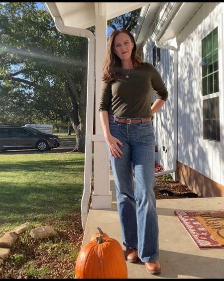 Fall outfits :: 3 ways to wear a tee shirt & jeans in the fall. Mix & match & layer with a cropped cardigan & long sleeve button up top. 

#LTKSeasonal #LTKover40 #LTKstyletip