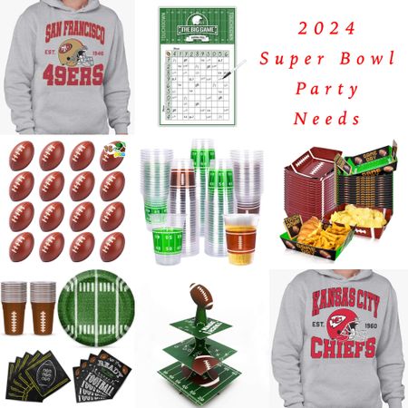 Super Bowl
Party
Football
Championship
Kansas City
Chiefs
KC
San Francisco
49ers
Winter
Housewarming
Home
Gathering
Appetizers
Hosting
Guests
Friends
Family
Team
Sports
Sweatshirt
Shirt
Top
Men’s
Women’s
Favors
Cups
Drinks
Deserts
Tray
Plates
Disposable
Game
Bets
Score
Pool
Las Vegas
Travel
Kids
Adults

#LTKSeasonal #LTKmens #LTKparties