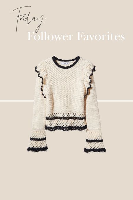Friday Follower Favorites
Ruffle Sweater

#LTKSeasonal #LTKstyletip