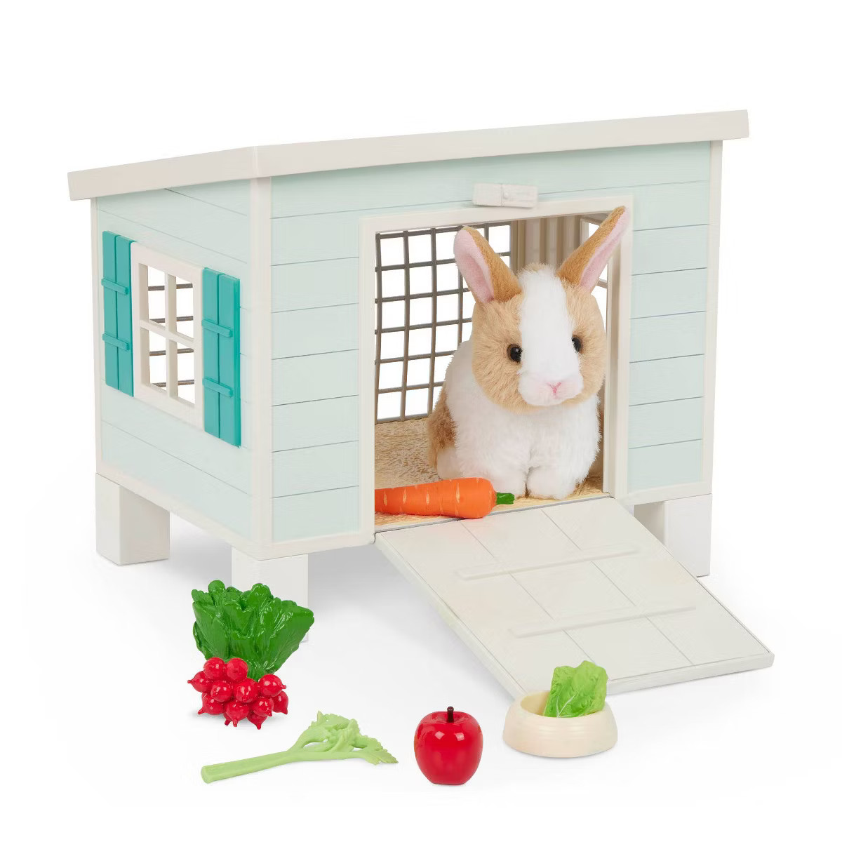 Our Generation Bunny Hutch House & Pet Rabbit Plush Accessory Set for 18'' Dolls | Target