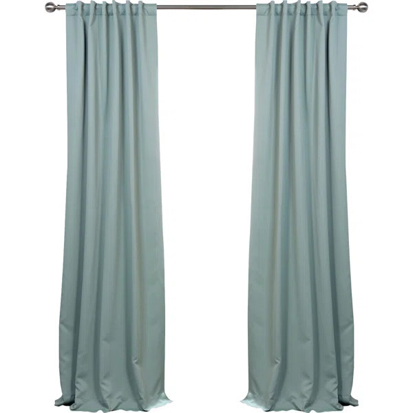 Betria Solid Room Darkening Rod Pocket Curtain Panels | Wayfair North America