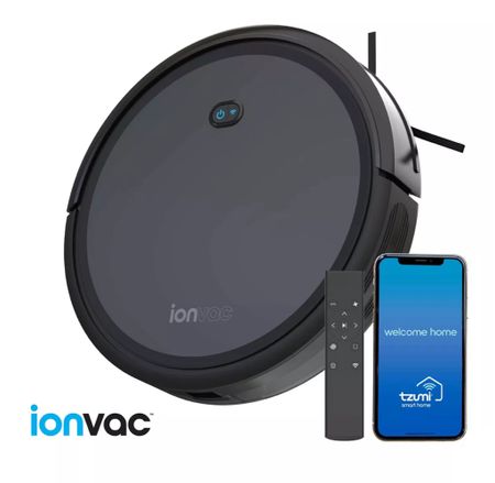 The ionvac SmartClean 2000 Robovac is an intelligent vacuum that travels through living spaces, bedrooms, kitchens, and more to deliver a cleaning experience that's hassle-free and stays out of your way. Its slim frame utilizes a super-efficient, 3-stage cleaning system and can be operated via remote or the Tzumi Smart Home app, compatible with Alexa and Google Assistant. Program it to clean when you want, and when the job is done (or the battery is running low), SmartClean returns to its dock for automatic charging. 

Approx. dimensions: 12.5"L x 12.5"W x 2.5"H
Powerful Motor: With 2000Pa of suction power, SmartClean 2000 sweeps comparable smart vacuums under the rug! 
Anti-Collision & Cliff Sensors: Prevents the vacuum from bumping into walls and tumbling down the stairs.
Knows When to Charge: Automatically docks and recharges its Li-ion battery for up to 100 minutes of cleaning between charges.
Complete Cleaning System: The SmartClean 2000's side brushes, roller brush, and suction vent work together to pull dirt and debris into the large 600 ml capacity dustbin, and its rubber terrain wheels roll from hardwood floors to carpet with ease.
Quieter Clean: Quieter than comparable smart vacuums, the SmartClean 2000 operates at 62db which can be equated to normal conversational levels or soothing background music.
4 Cleaning Modes: Choose your cleaning needs from Auto Clean, Spot Clean, Edge Clean, and Manual Control.
Voice Command Clean: SmartClean 2000 is Wi-Fi-enabled and can easily be controlled with Alexa or Google Assistant.
Remote or App Control: You can choose between the included remote control or use your own smart phone by downloading the Tzumi Smart Home App.
Lithium ion battery included
We've Got You Covered: Enjoy a 12-month limited warranty from the date of your purchase. 

#LTKhome #LTKsalealert #LTKGiftGuide