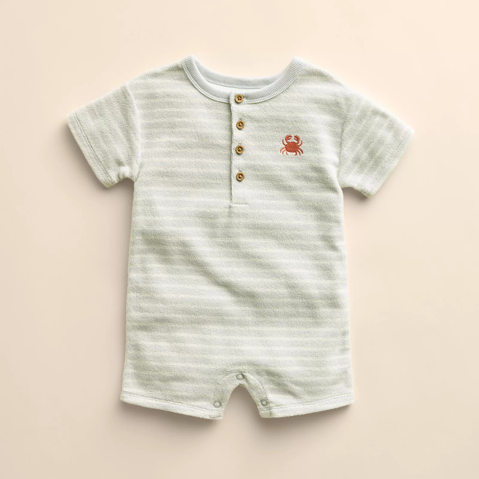 Baby Boy Little Co. By Lauren Conrad Organic Henley Romper | Kohl's