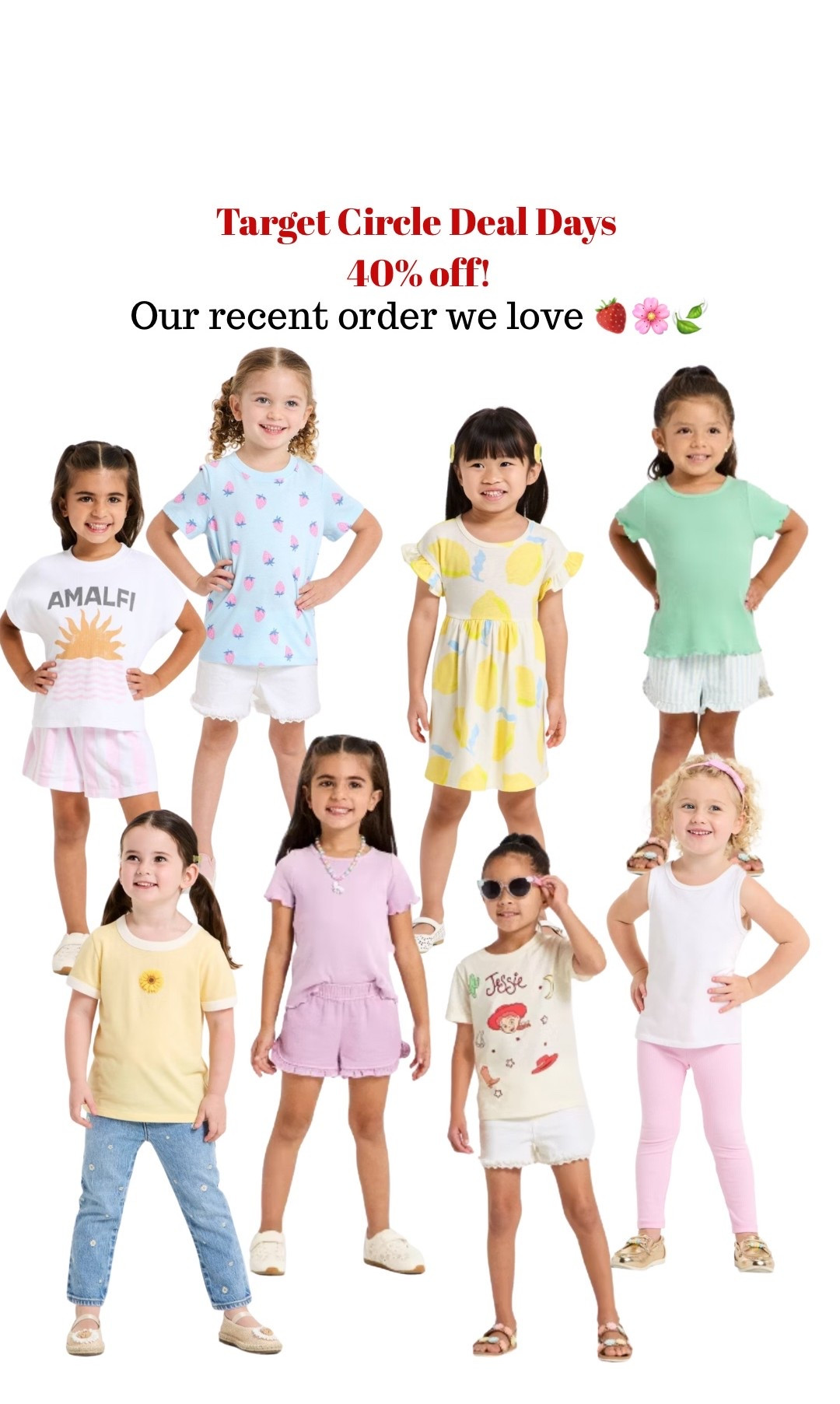Everyday Sets + toddler Tees 🍓🌸
Target Circle Deal Days = 40% OFF 🤯
These toddler sets + tees are SO good for spring & summer (mix + match perfection!!)

Lightweight, comfy, and under $10 with the deal 🙌
Stocking up on everyday play outfits while they’re on sale!!

#targetstyle #targetfinds #toddlerstyle #toddleroutfits #springoutfits #momlife #targetcircle #ltkunder50 #ltkfamily #ltkfinds #target @Target 


#LTKSaleAlert #LTKKids #LTKSeasonal