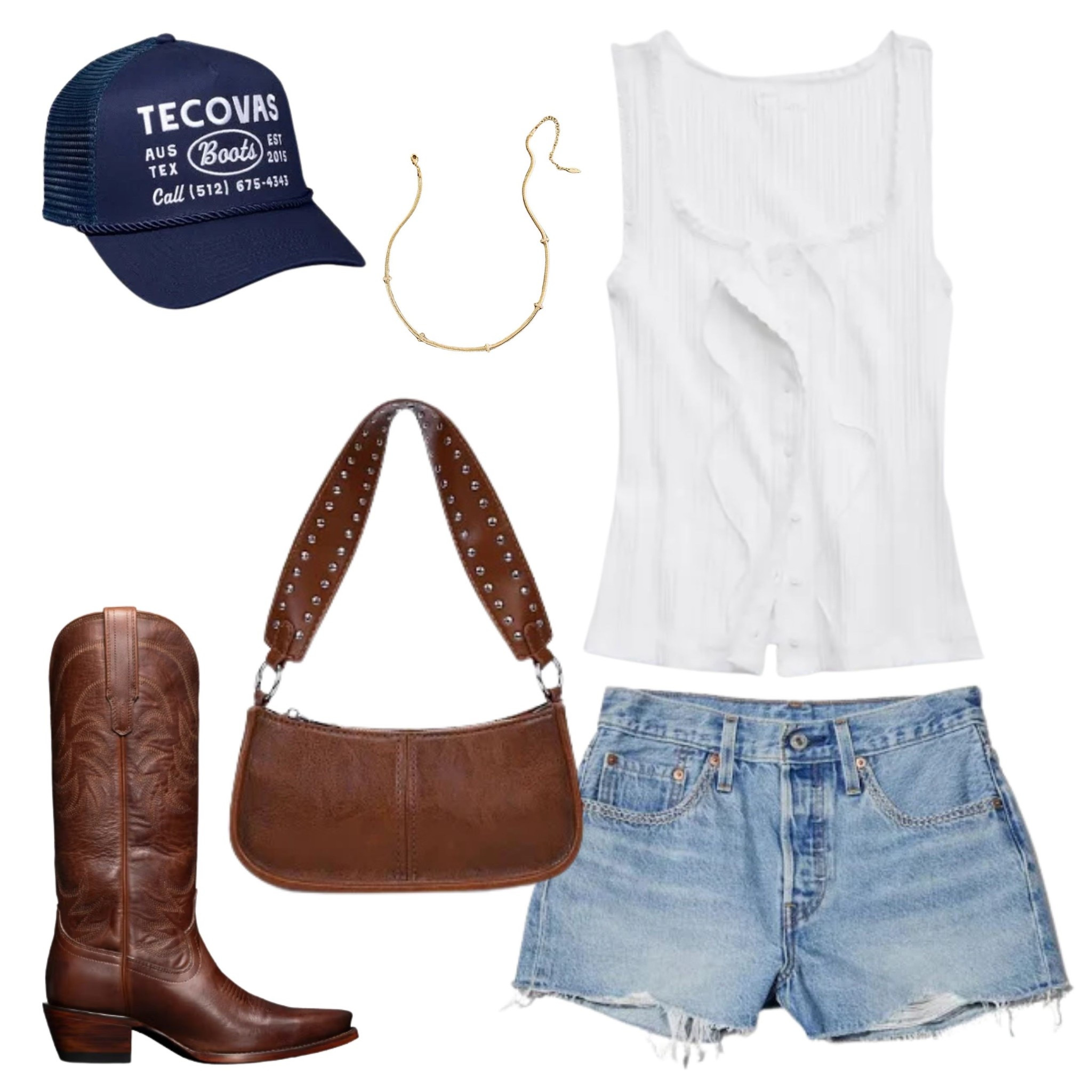 Country concert outfit // western fashion // denim shorts // summer outfits // cowboy boots 

#LTKSeasonal #LTKFindsUnder100 #LTKFindsUnder50
