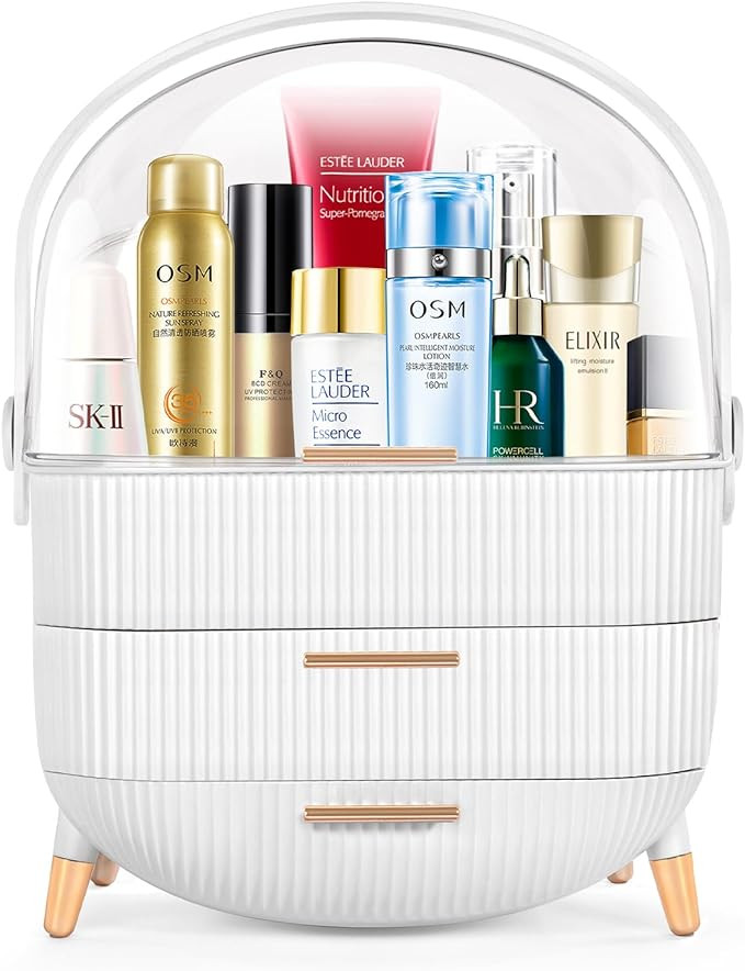 IGDMM Makeup Organizers,Skincare Organizer for Vanity,Portable Cosmetic display case, Makeup cadd... | Amazon (US)