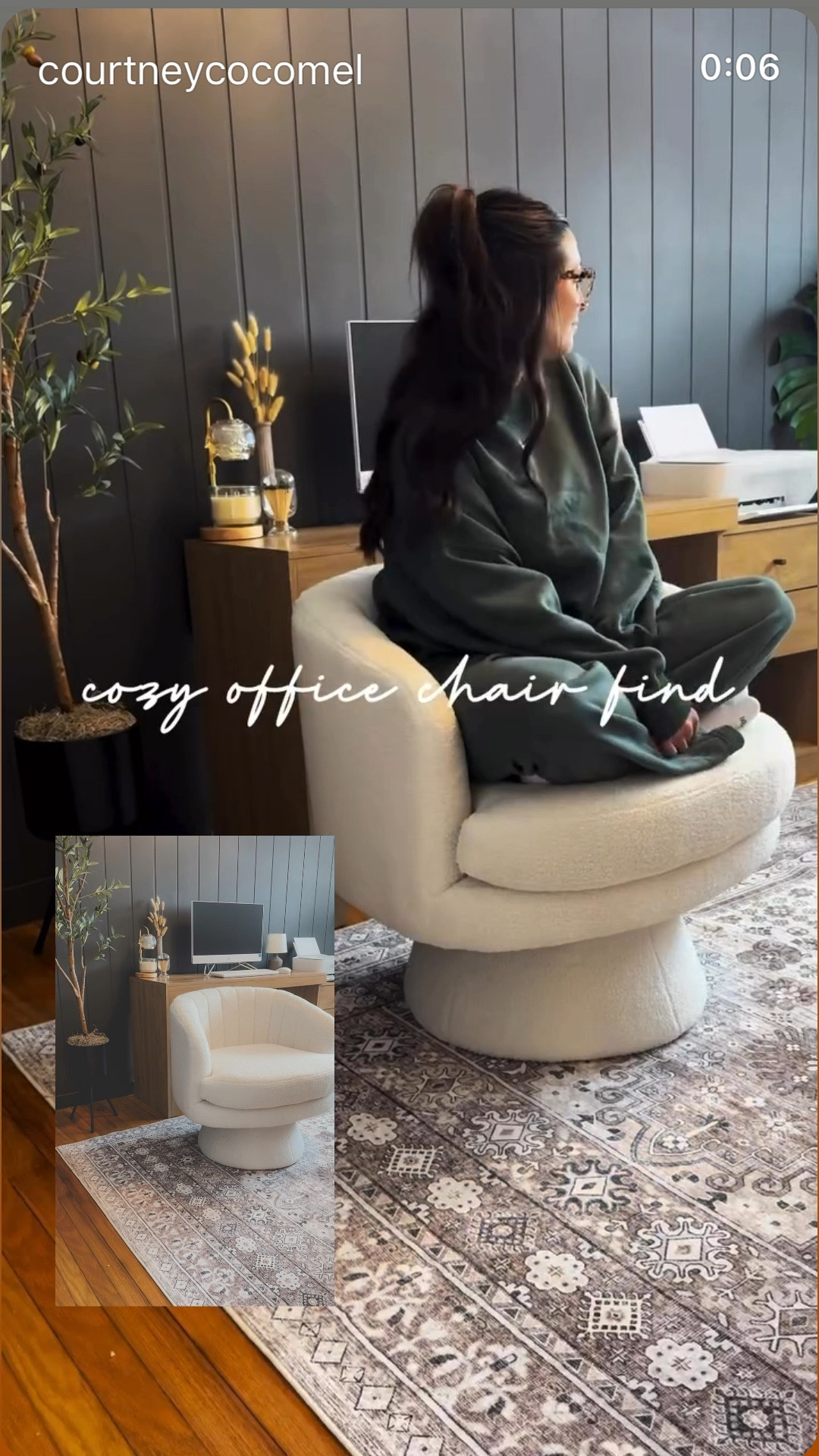 My favorite home office find! Cozy and oversized swivel accent chair ☁️👌 

#LTKHome