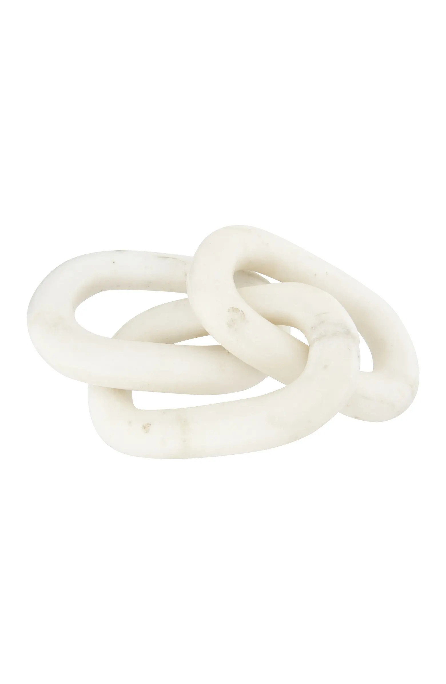 13"L Decorative Marble Chain Link Figurine | Nordstrom