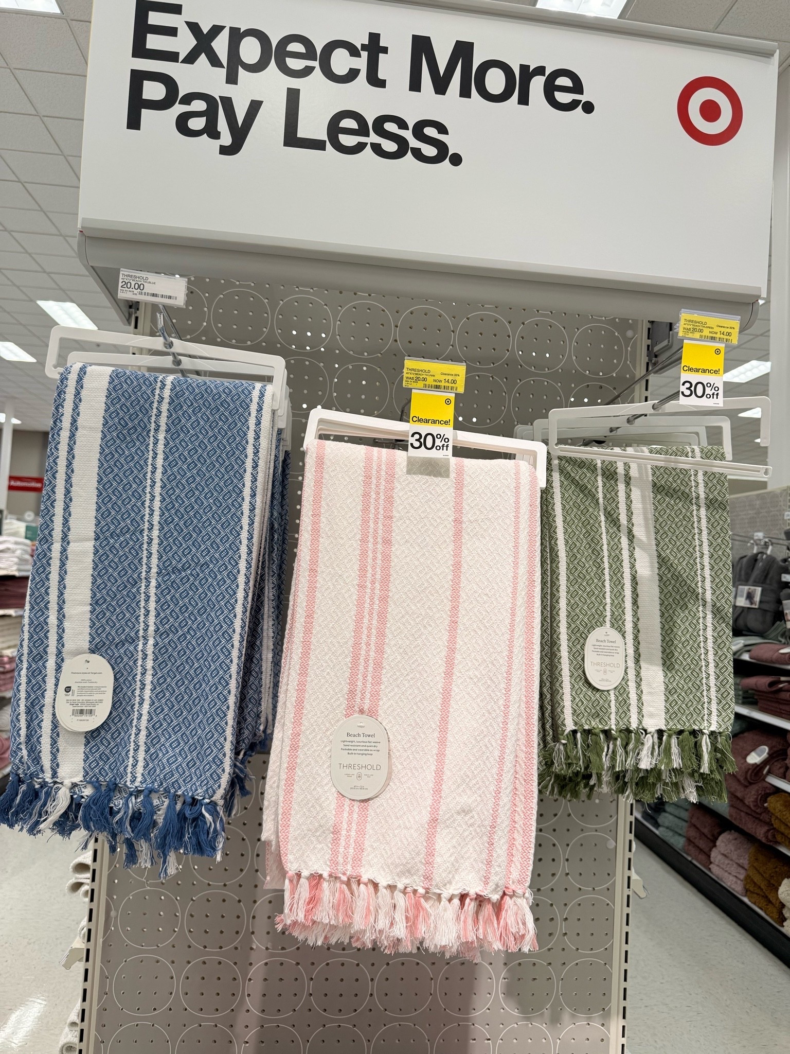 These Threshold beach towels are already gorgeous… and they’re on sale! ☀️🏖️ I love the woven texture and tassel details, they look so much more expensive than they are! 

#TargetFinds #SummerEssentials #BeachDay #PoolDay #Threshold #TargetStyle #LTKSummer #LTKHome #SummerFavorites #TargetRun