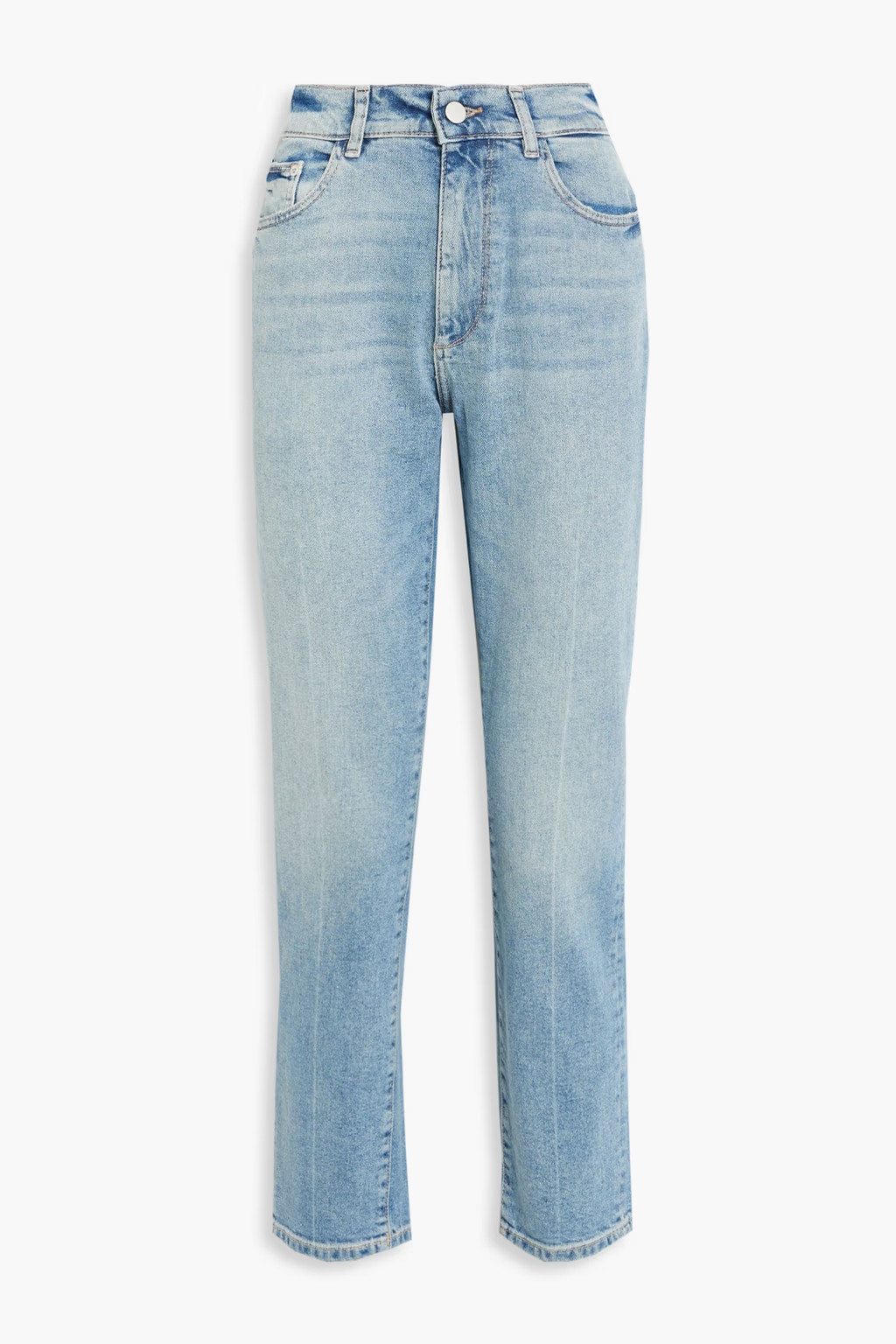 Bella cropped high-rise straight-leg jeans | The Outnet (US and CA)