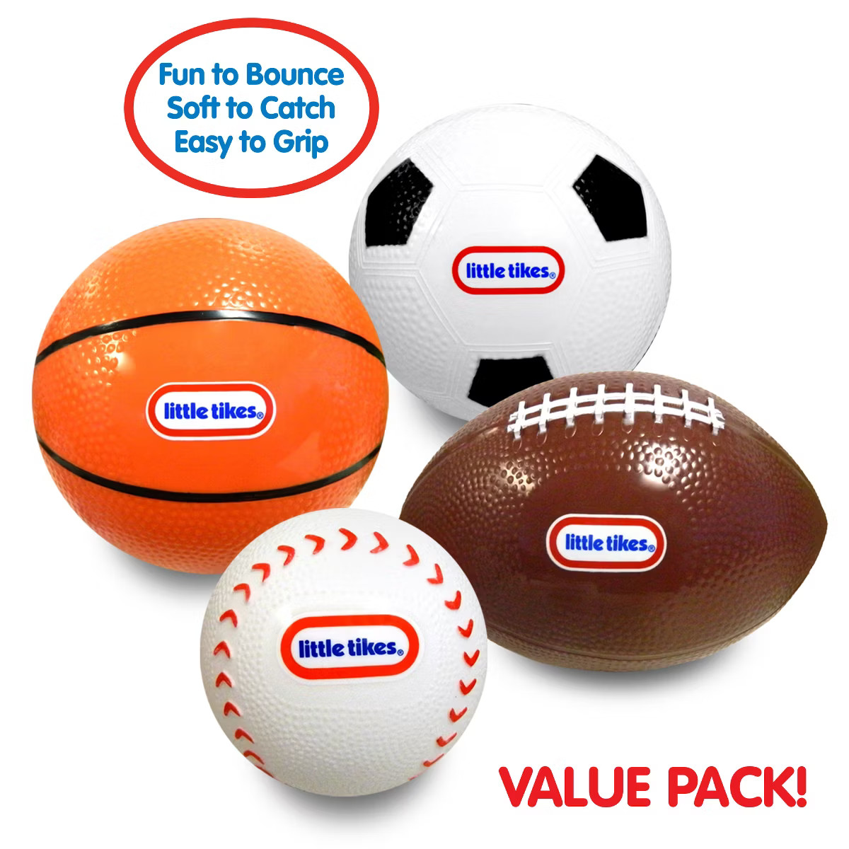 Little Tikes Punt Pass and Shoot: Sports Ball Set for Ages 3+ with 3 Balls | Target