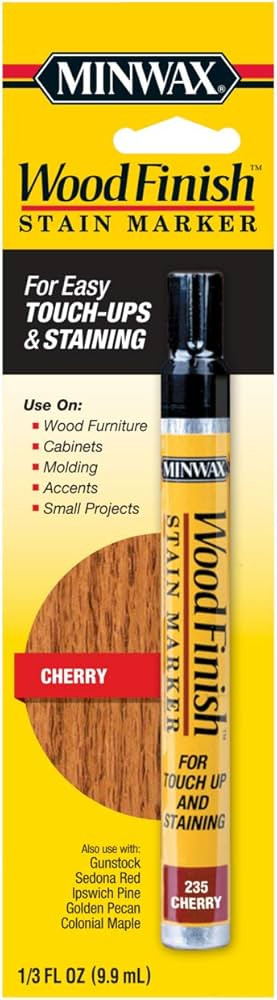 1/3 oz Minwax 63486 Cherry Wood Finish Stain Marker | Amazon (US)