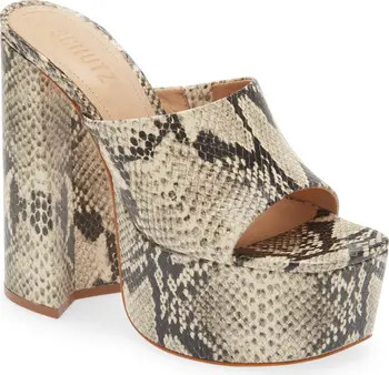 Schutz Darah Wild Snake Print Platform Sandal | Nordstrom | Nordstrom