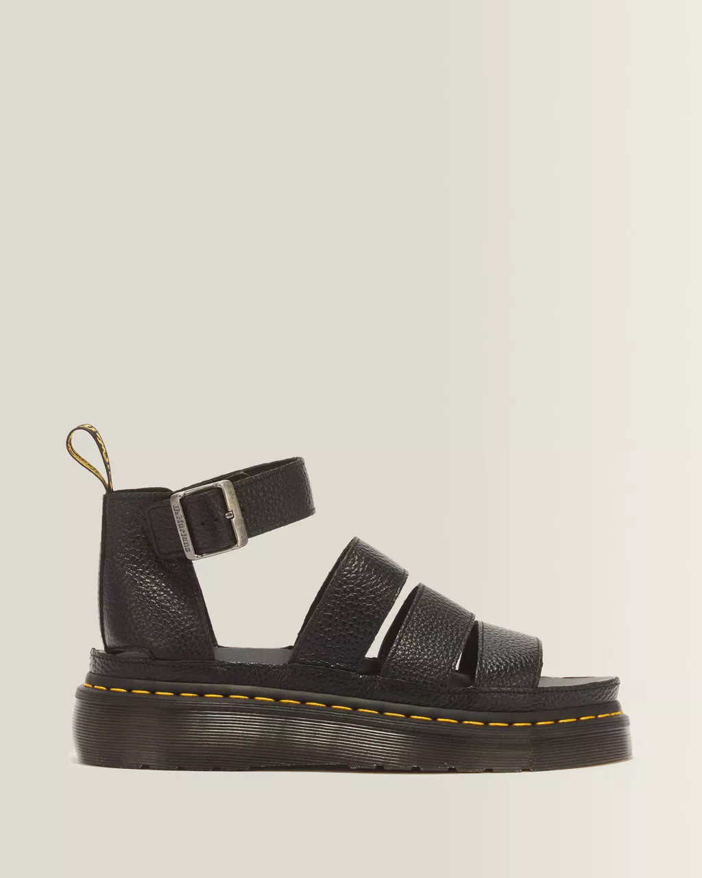 Clarissa II Quad Milled Nappa Leather Platform Sandals | Dr Martens (UK)