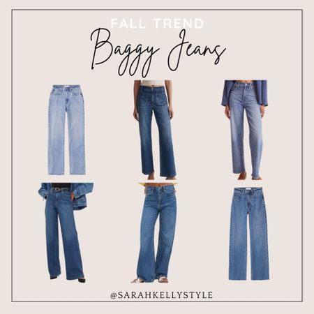 Trend for fall, baggy jeans, Sarah Kelly style 

#LTKSeasonal #LTKover40 #LTKstyletip