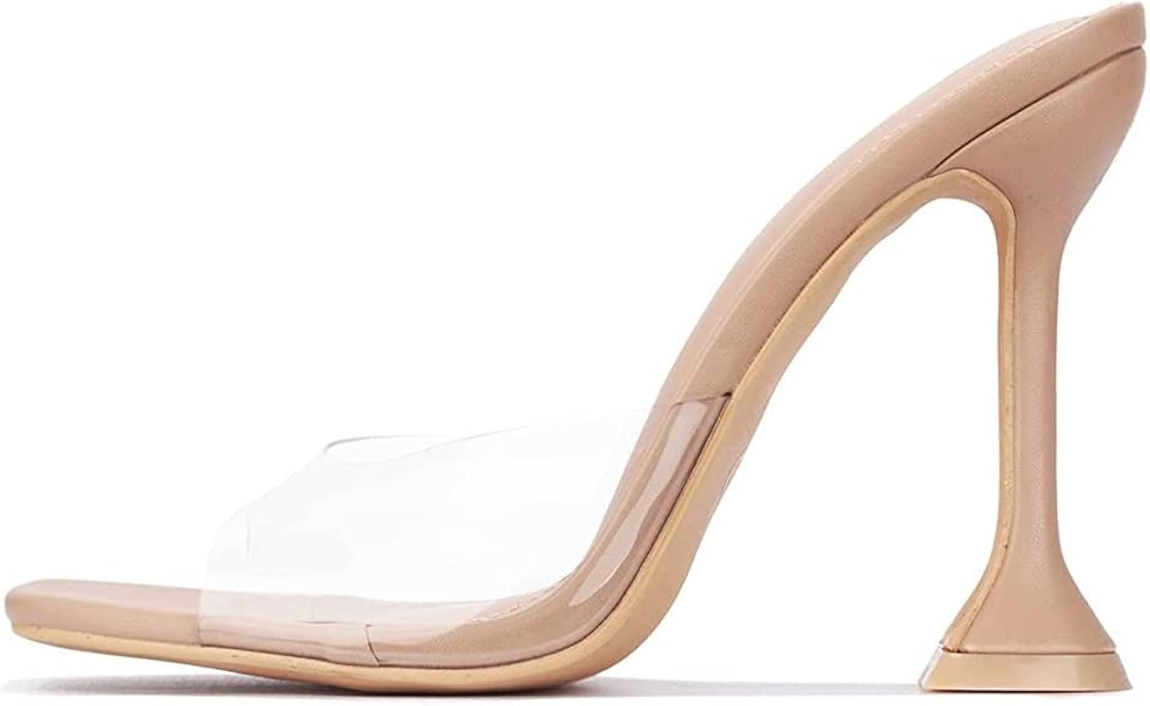 Cape Robbin Lithe Sexy High Heels for Women, Square Open Toe Shoes Heels | Amazon (US)